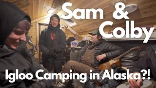 SAM & COLBY - I took them OVERNIGHT camping IN AN IGLOO in ALASKA - Truck House Life Misadventure