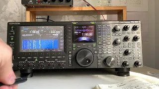 Using the Kenwood TS990 to work Rob, operating GB3HQ station for the RSGB convention on 7.190 MHz