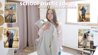 WHAT I WEAR IN A WEEK in high school! + outfits ideas!!👚💫