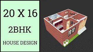 20 X 16 Small House Plan ll 320 Sqft Ghar Ka Naksha ll 20 X 16 House Design