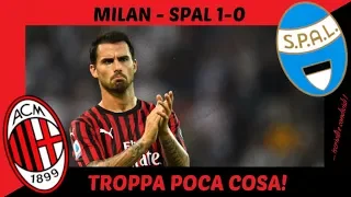 MILAN - SPAL 1-0: TROPPA POCA COSA