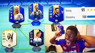 99 TOTS RONALDO!! 195 RATED SERIE A FUT DRAFT!! (FIFA 19)