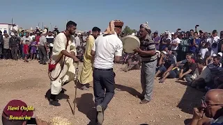 رقصة نهاريشيوخوجدة(336) وعدة سيدي يحيى "برطية محرز " مع عمر  وفوزي chyoukh oujda gasba