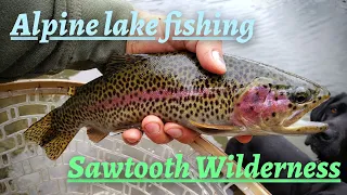 Idaho alpine lake fishing | Big rainbows in the high country | Leggit lake