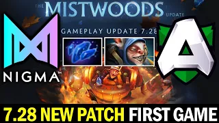 7.28 NEW PATCH FIRST PRO GAME! New Meta Meepo — NIGMA vs ALLIANCE