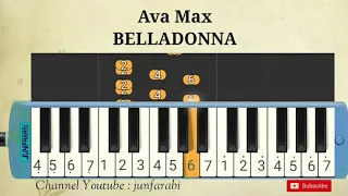 Ava Max - BELLADONNA - melodica tutorial