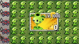 PEASHOOTER & All Plants Max Level VS 999 Stiltwalker Zombie - PvZ 2 Battlez