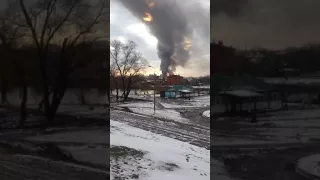Пожар в Киеве 12.12.2017