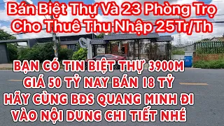 Có tin nổi Biệt thự 3900m giá 50 tỷ nay bán 18 tỷ tại huyện Củ Chi