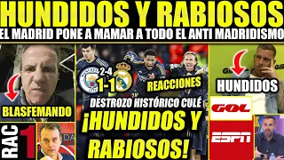 JOTA JORDI, SORIA, ESPN Y CÍA RABIANDO POR EL MADRID COMO NUNCA ¡REACCIONES Y HUNDIMIENTO HISTÓRICO!