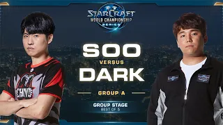 soO vs Dark ZvZ - Group A Winners - 2019 WCS Global Finals - StarCraft II