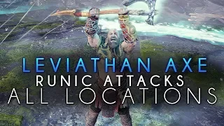 God Of War - All Leviathan Axe Runic Attack Location And Showcase (Full Guide)