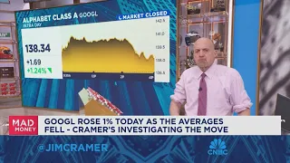 Jim Cramer takes a look at one outperformer in the market downturn