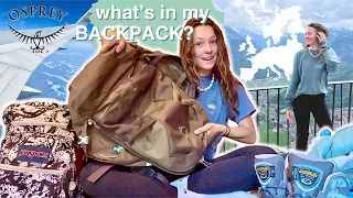 Minimalist UNPACK WITH ME! How to pack for 1 month backpacking in Europe // Osprey 40L