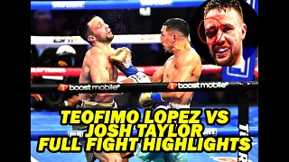 Teofimo Lopez vs Josh Taylor  Jr. | Welterweight Title | FIGHT HIGHLIGHTS #boxing #highlights