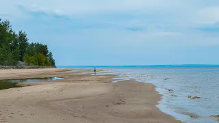 Пляж села Хрящёвка. Самарская область