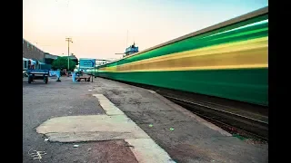 Fast Speed of Green Line Express - | Pakistan Railways |