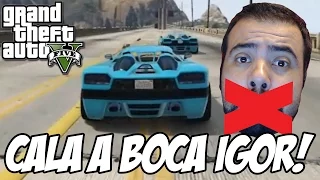 GTA V - Corrida das PIRULETAS Quase IMPOSSÍVEIS e CALA A BOCA IGOR