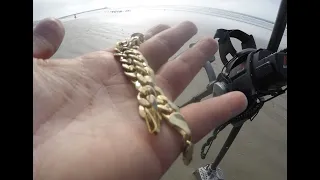 detectando 40 GRAMOS de ORO de 18k en la PLAYA