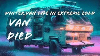 Winter Van Life Camping in Extreme Cold - Cooking in Van - Ski Summit Tour