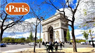 Paris France - HDR walking tour in Paris - Paris 4K HDR - Avenue des Champs Élysées