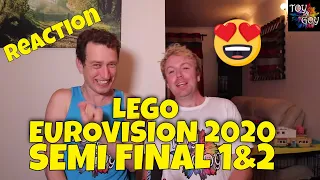 LEGO EUROVISION 2020 - SEMI FINAL 1&2 - REACTION