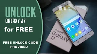 How to unlock Samsung Galaxy J7 Sim Unlock | Carrier Unlock | Sim Network Unlock for FREE