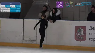 Maria Gordeeva(2009), 3Lz3T and 4S , EL-jumps, 2020.01.29 Moscow Novice Championships