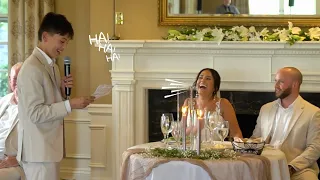 Son Delivers Epic Speech At Mom's Wedding