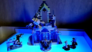 Обзор конструктора Холодное сердце Лего Аналог Лепин замок Эльзы ( Lego 41148 Queen Lepin 85002)