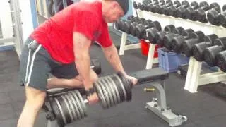 80kg dumbbell row for fun