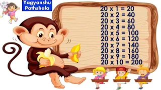 Table of 20 | Table 2 to 20 | 20 Ka Table 20 Ka Pahada | 2 3 Table | Multiplication Table 20 English
