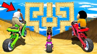 SHINCHAN AND FRANKLIN TRIED NO WAY MEGA RAMP & CRAZY RACE  JUMP CHALLENGE BY CARS BIKES TRUCKS GTA 5