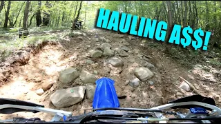 HARDEST Dirtbike Trail Speed Run - Evart MI