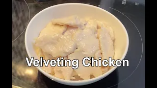 Velveting chicken