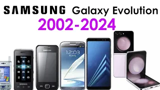 Samsung Galaxy Smartphones Evolution 2002-2024 #samsung #evolution