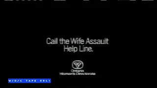 Wife Assault Help Line PSA - 1989
