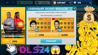 Spending Unlimited coins on Common Scout to Buy Legendary player in DLS 24