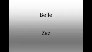 Belle - Zaz (cover) avec parole