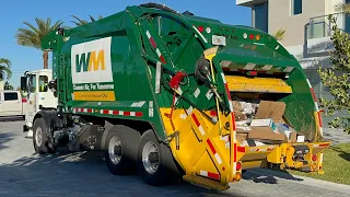 New WM Cleaner Air For Tomorrow Rear Loader Garbage Truck