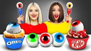 Mukbang Giant Jelly Eyeballs | 1000 Layers of Chocolate vs Jelly Food by RATATA CHALLENGE