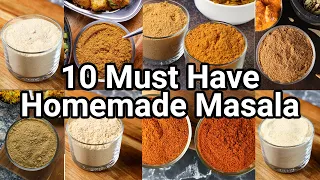 10 Must Have Homemade Spice Masala For Any Indian Recipe | Simple & Easy Indian Masala Spice Mix