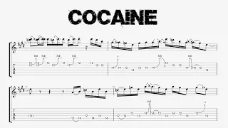 Eric Clapton - COCAINE - Guitar Solo Tutorial (Tab + Sheet Music)
