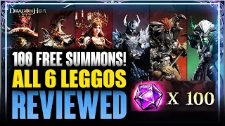 100 FREE SUMMONS TOMORROW! All 6 Legendaries from Starlight Dice Reviewed ⁂ Dragonheir: Silent Gods