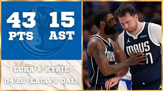 Luka Doncic and Kyrie Irving MASTERCLASS Performances at Home Court against the LA Clippers Game 3🔥