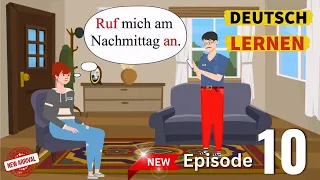 Deutsch lernen | Mia und ihr Papa 10 | Mia und ihr Papa gehen zum Haus von Pauls Mutter