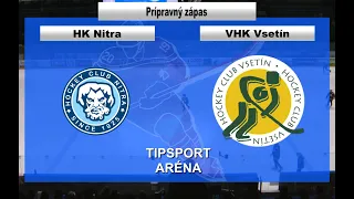 Prípravný zápas: HK Nitra - VHK ROBE Vsetín 4:2 (1:0, 1:2, 2:0)