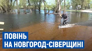 Велосипедом, вбрід або позашляховиком: під Новгородом-Сіверським затопило наплавні мости