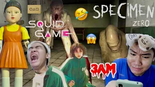 SQUID GAME AND SPECIMEN ZERO IN 3 AM CHALLENGE
