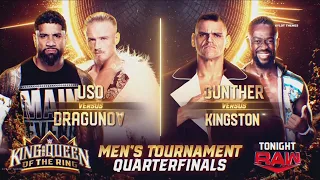 Gunther vs Kofi Kingston - King of The Ring Quarterfinals Match (1/2): Raw, May. 13, 2024